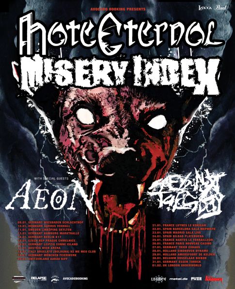 Hate Eternal, Misery Index, Aeon, See You Next Tuesday