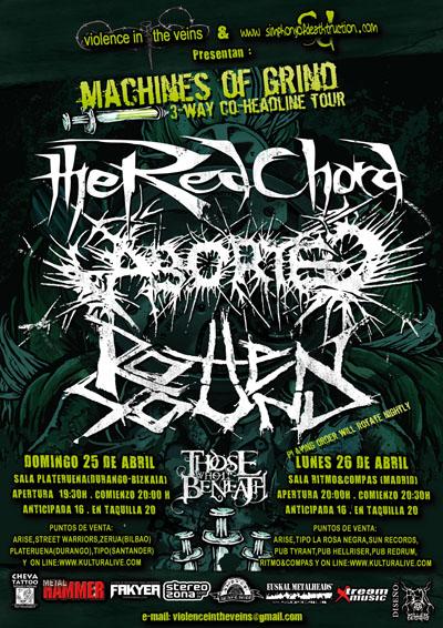 Aborted + The Red Chord + Rotten Sound + Those Who Lie Beneath